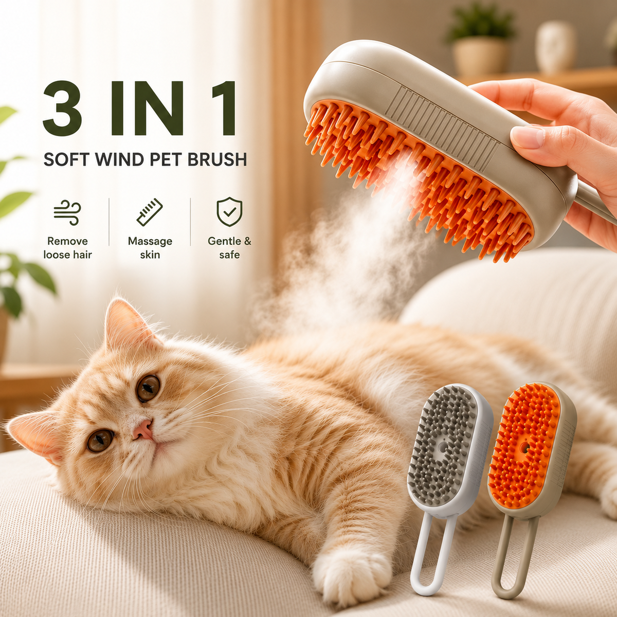 ShedAway™ 3-in-1 Grooming Brush