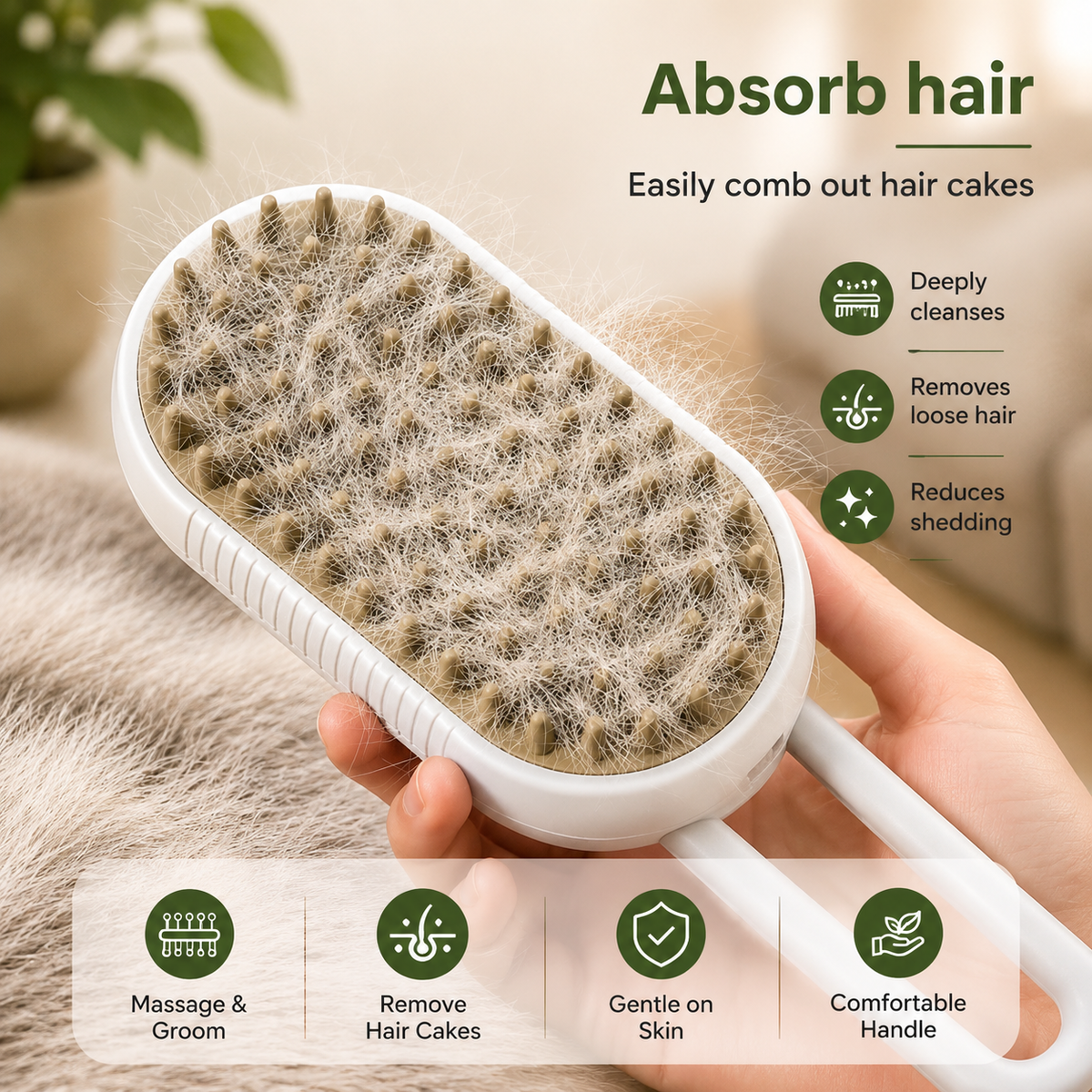 ShedAway™ 3-in-1 Grooming Brush