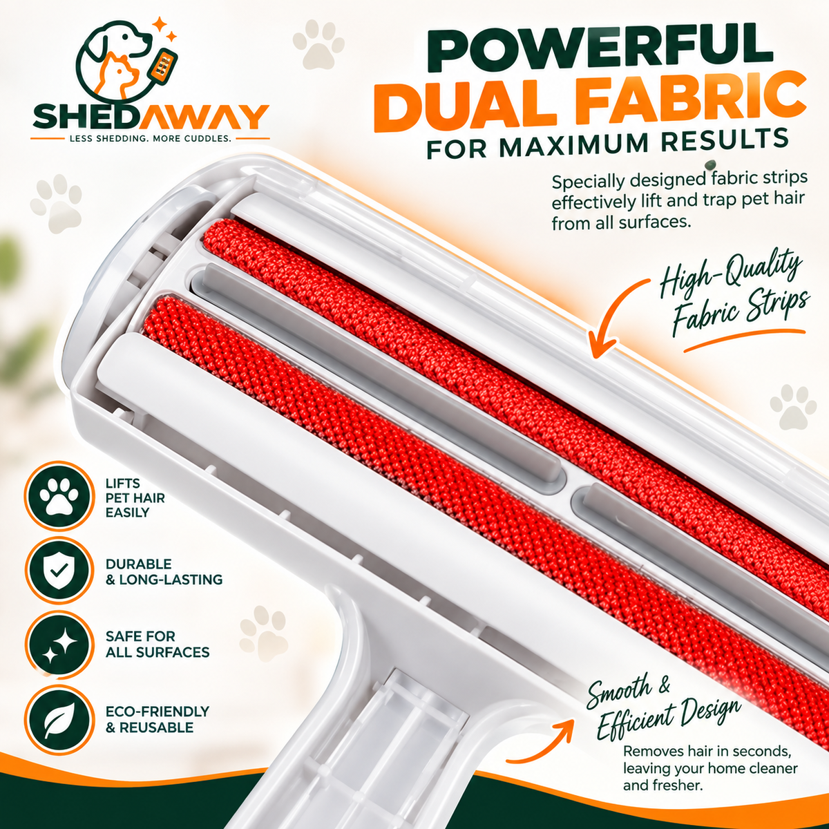 ShedAway™ Self-Cleaning Pet Hair Roller